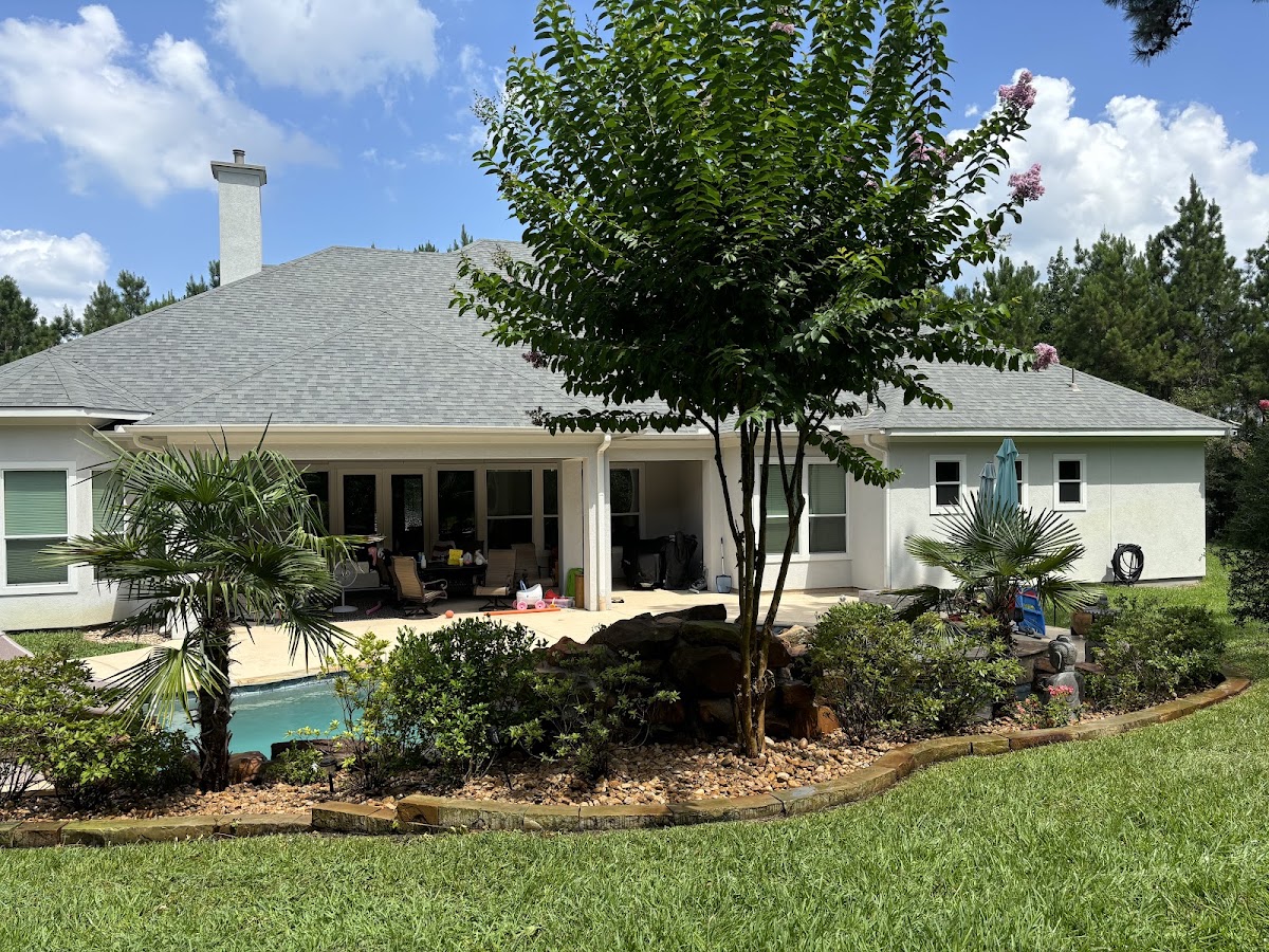 Completed irrigation and landscaping project