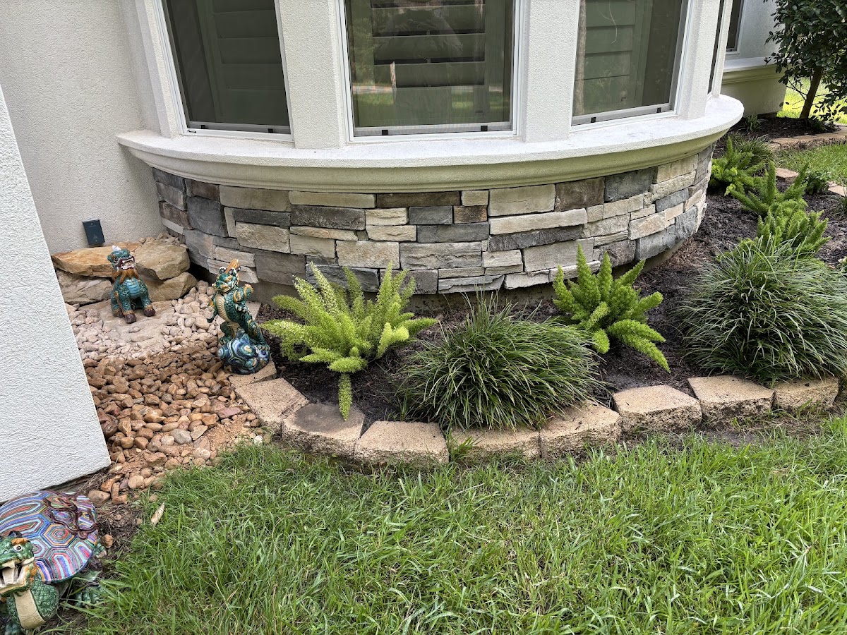 Professional landscaping installation